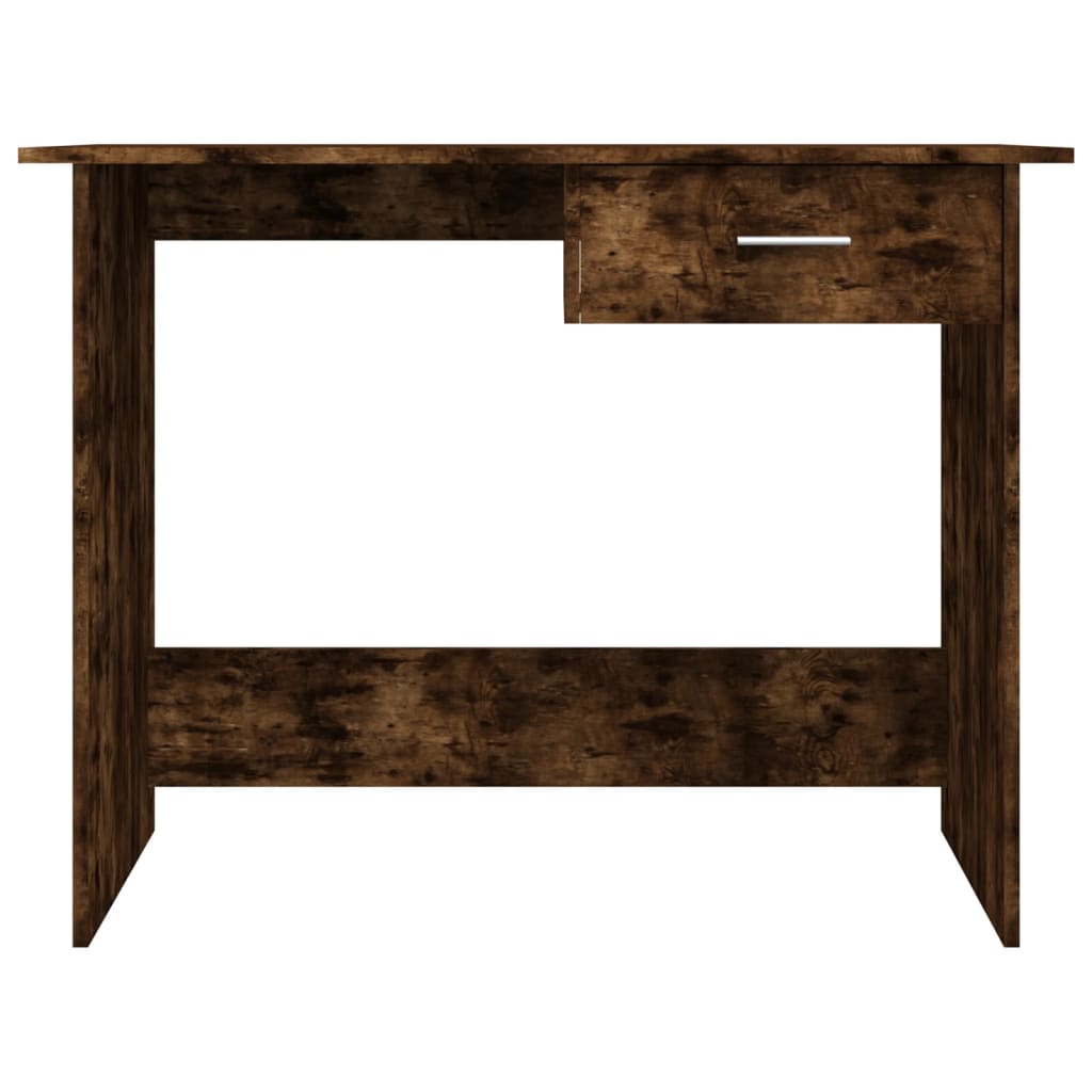 Desk Smoked Oak 100x50x76 cm Wood Material