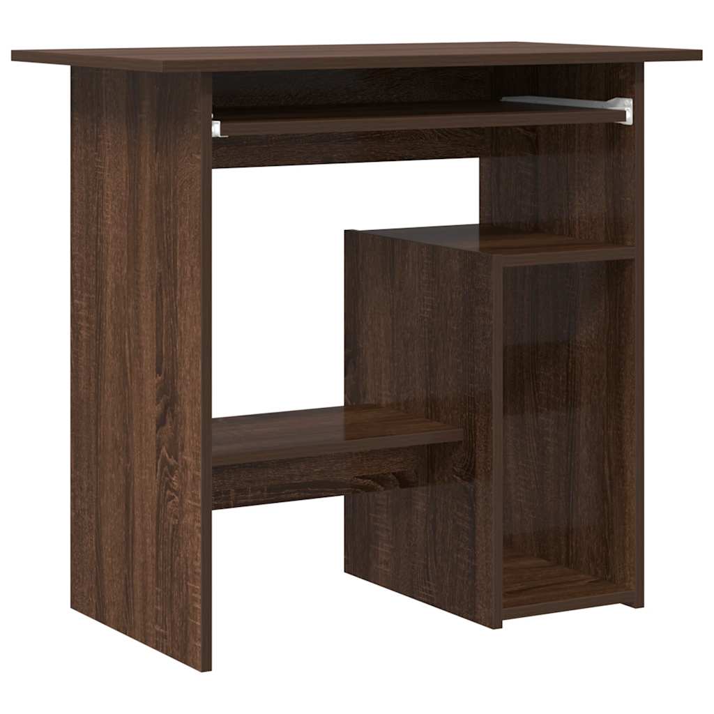 Schreibtisch Braun Eichen-Optik 80x45x74 cm Holzwerkstoff