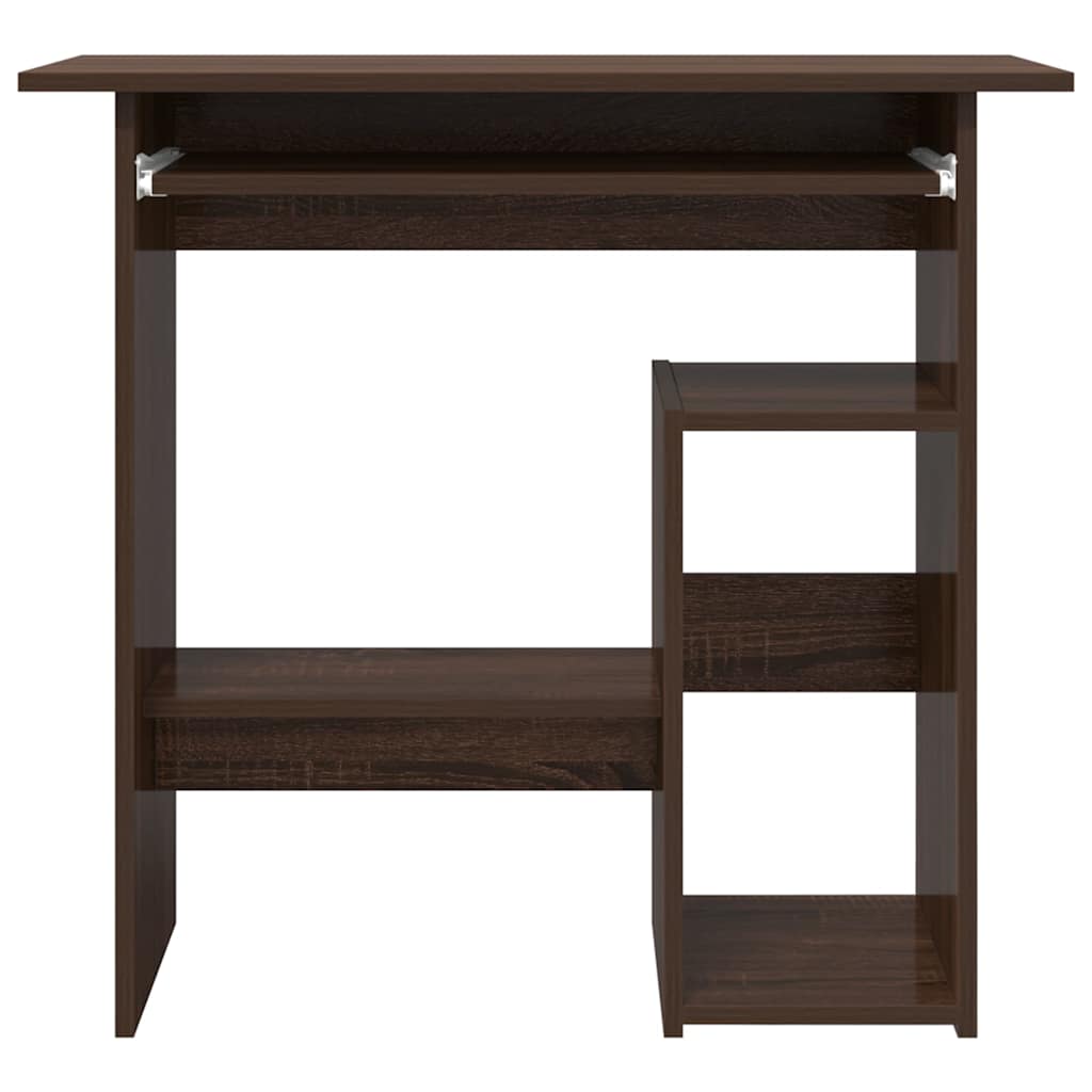 Schreibtisch Braun Eichen-Optik 80x45x74 cm Holzwerkstoff