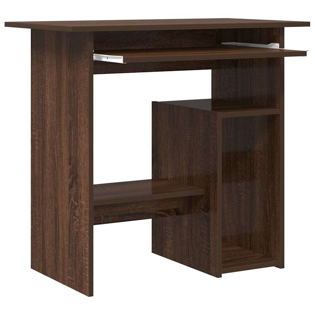 Schreibtisch Braun Eichen-Optik 80x45x74 cm Holzwerkstoff