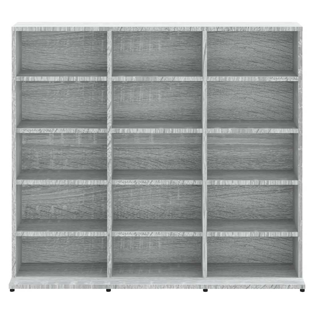 CD-Regal Grau Sonoma 100x23x89,5 cm Holzwerkstoff