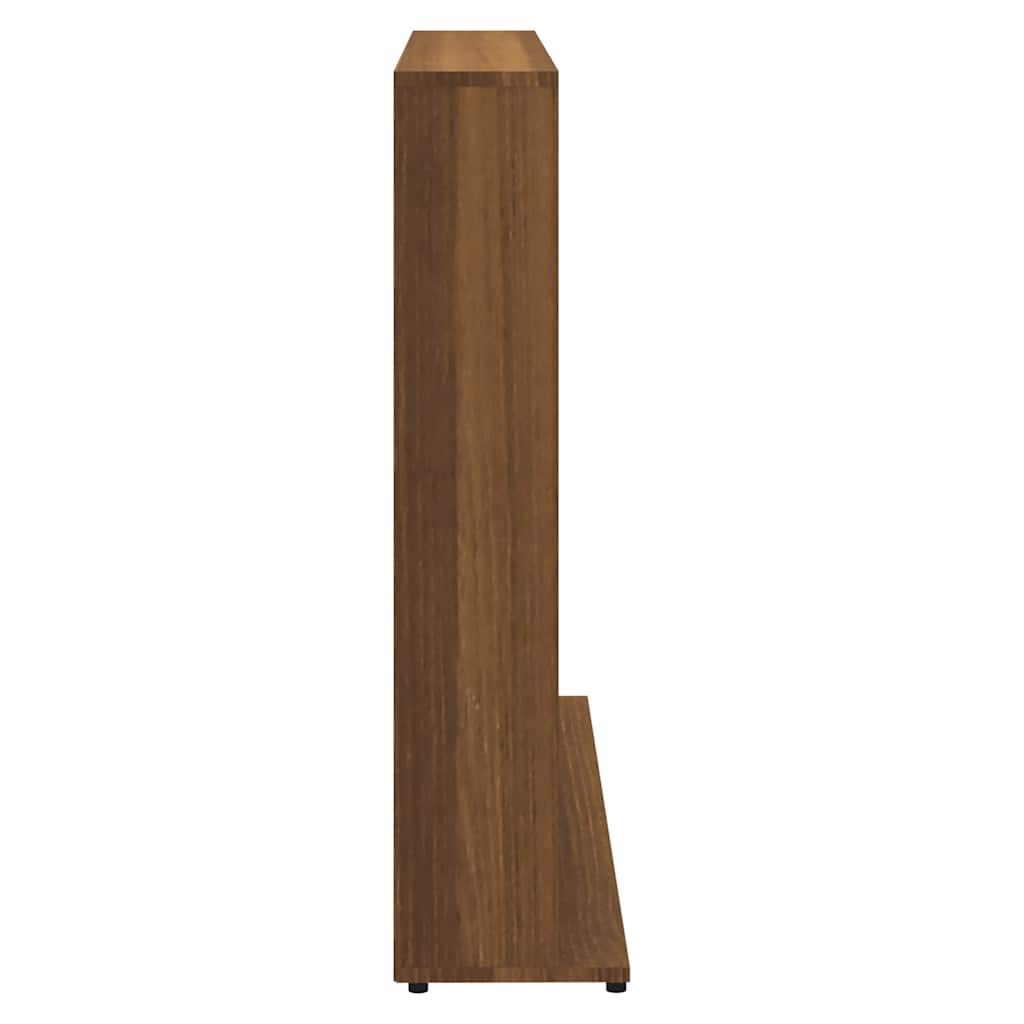 CD shelf brown oak look 100x23x89.5 cm wood material