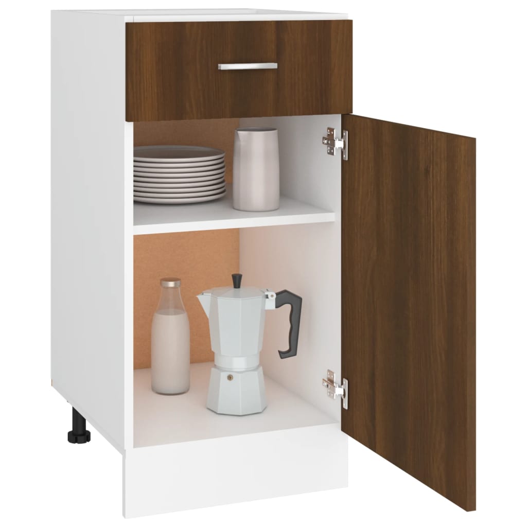 Base cabinet with drawer Lyon Brown Oak look 40x46x81.5 cm
