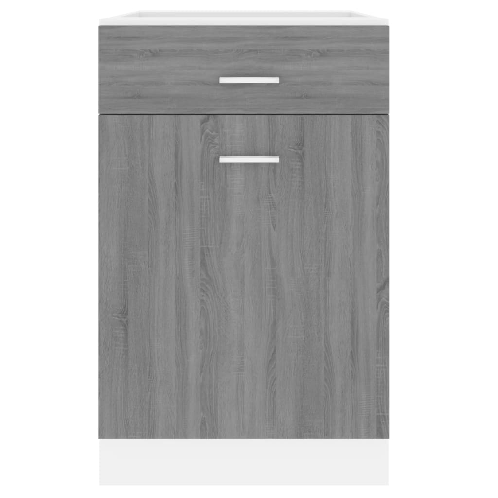 Unterschrank mit Schublade Lyon Grau Sonoma 50x46x81,5 cm