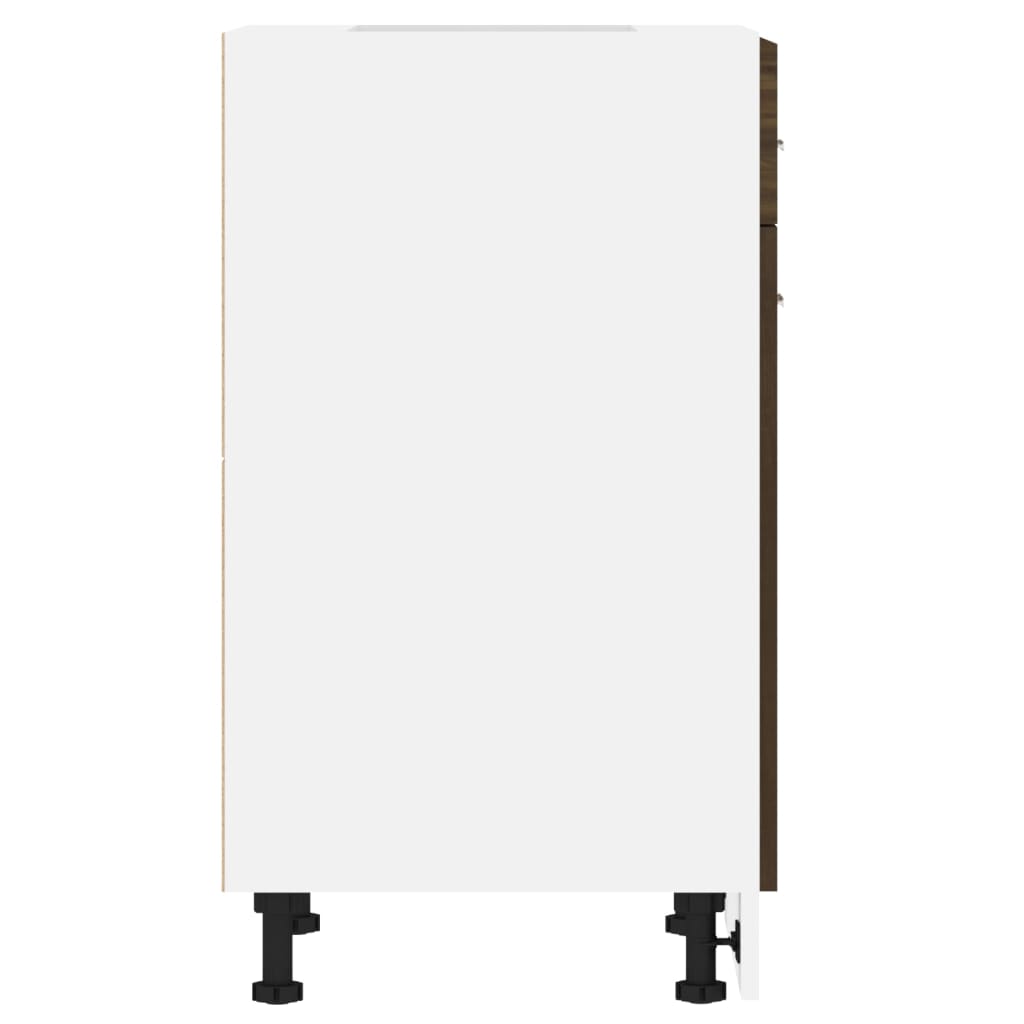 Unterschrank mit Schublade Lyon Braun Eiche-Optik 50x46x81,5 cm
