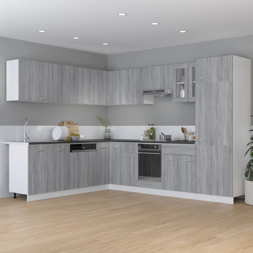 Kitchen cabinet Lyon Grey Sonoma 75.5x75.5x81.5 cm wood material