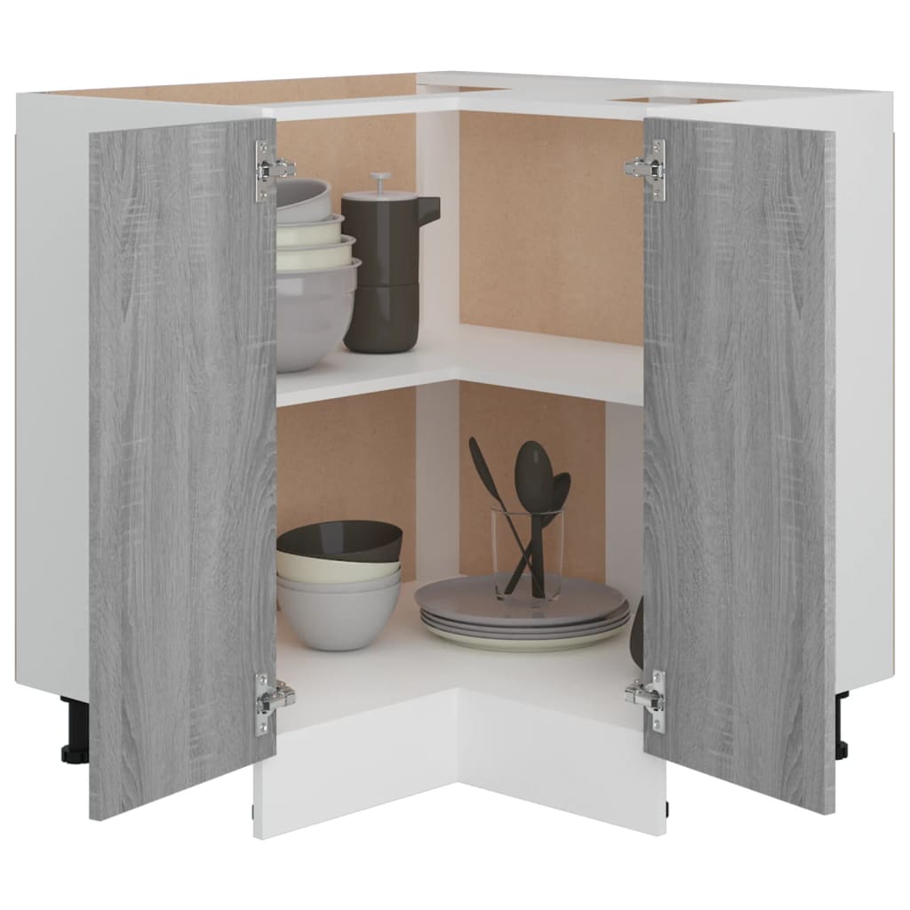 Kitchen cabinet Lyon Grey Sonoma 75.5x75.5x81.5 cm wood material