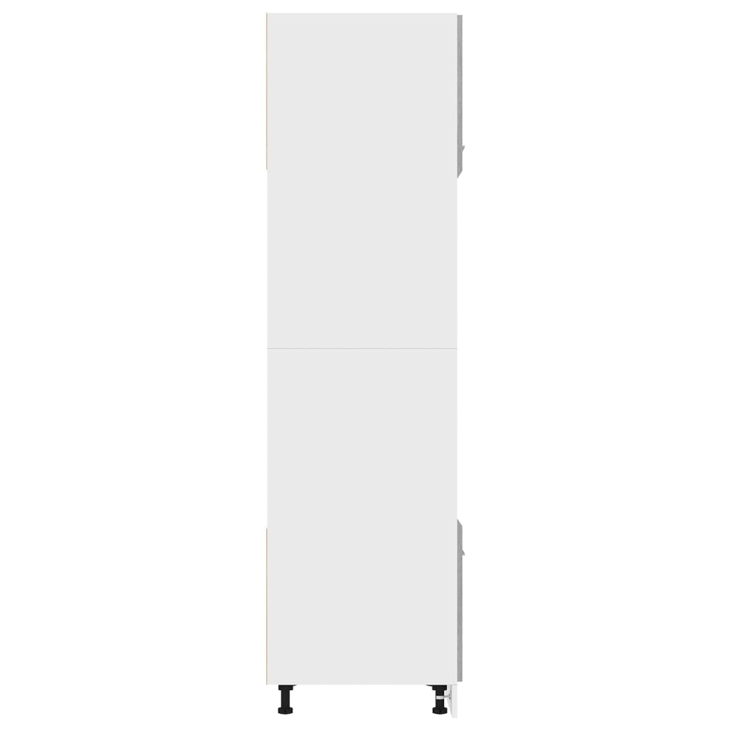 Mikrowellenumbauschrank Lyon Grau Sonoma 60x57x207 cm Holzwerkstoff