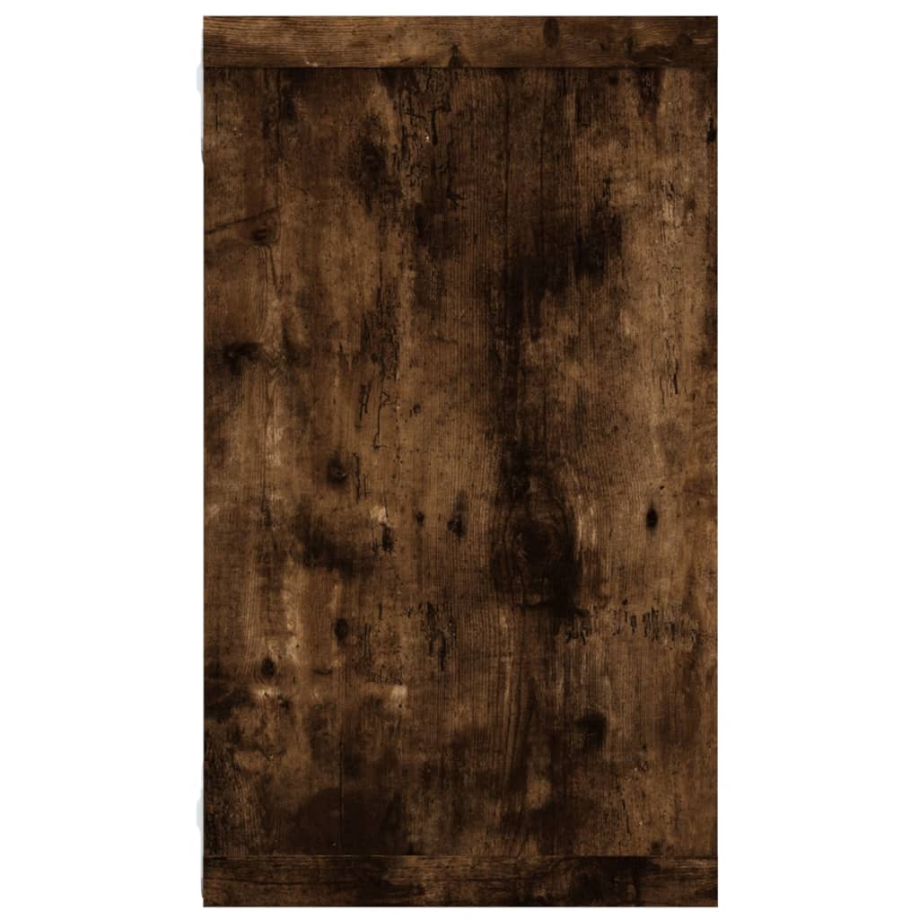 Wall shelves 4 pcs. Smoked oak 80x15x26.5 cm wood material