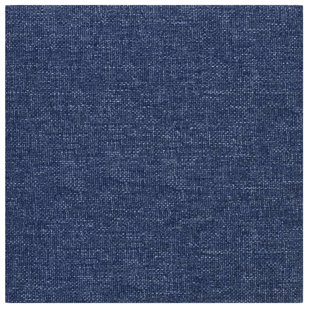 Wandpaneele 12 Stk. Blau 30x30 cm Stoff 1,08 m²