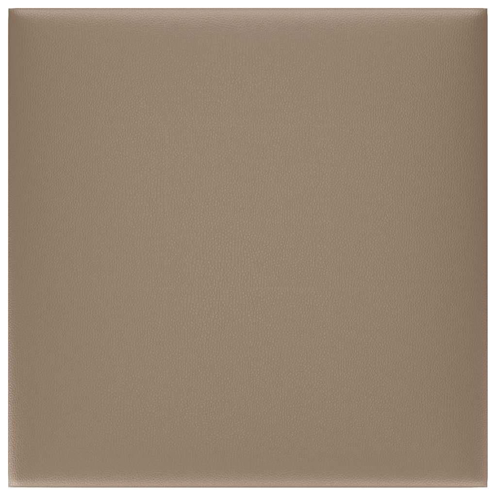 Wandpaneele 12 Stk. Cappuccino-Braun 30x30cm Kunstleder 1,08 m²