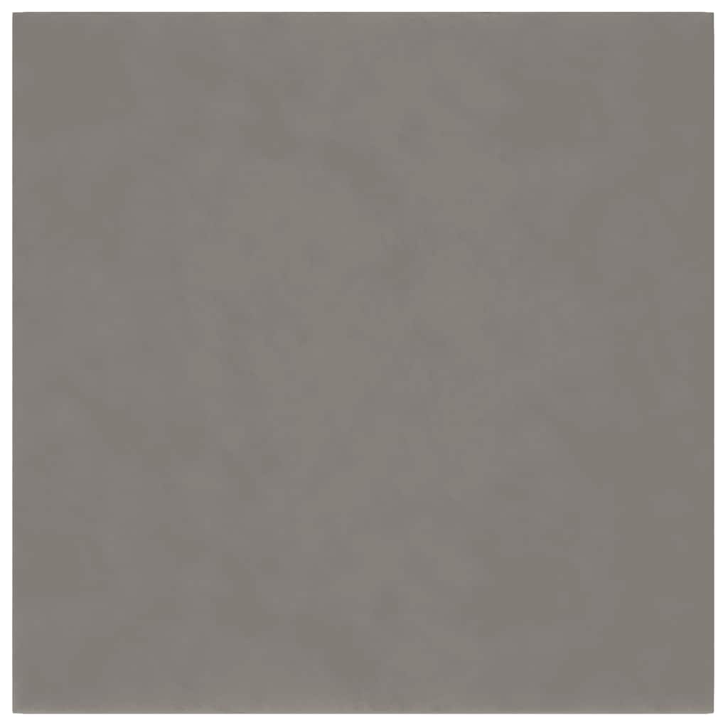 Wandpaneele 12 Stk. Hellgrau 30x30 cm Samt 1,08 m²