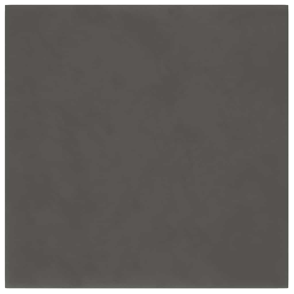 Wandpaneele 12 Stk. Dunkelgrau 30x30 cm Samt 1,08 m²