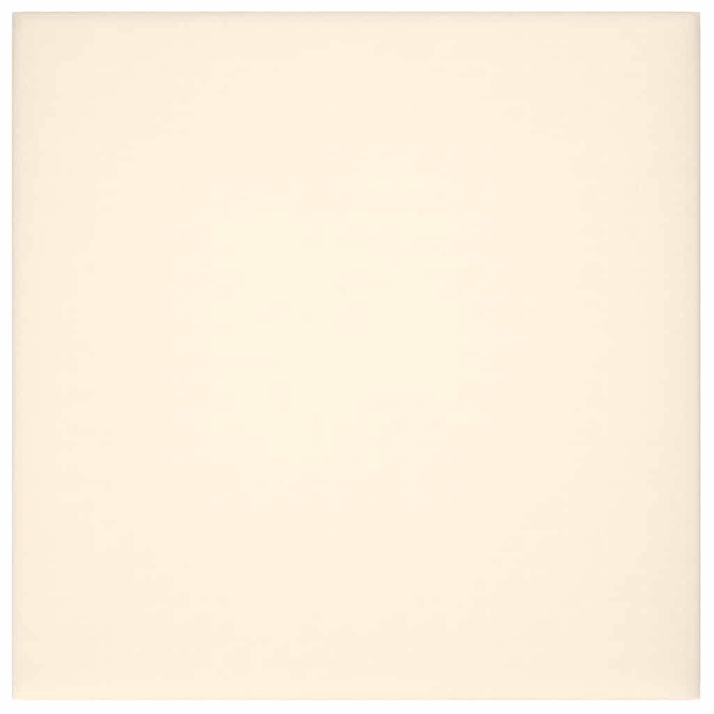Wandpaneele 12 Stk. Creme 30x30 cm Samt 1,08 m²