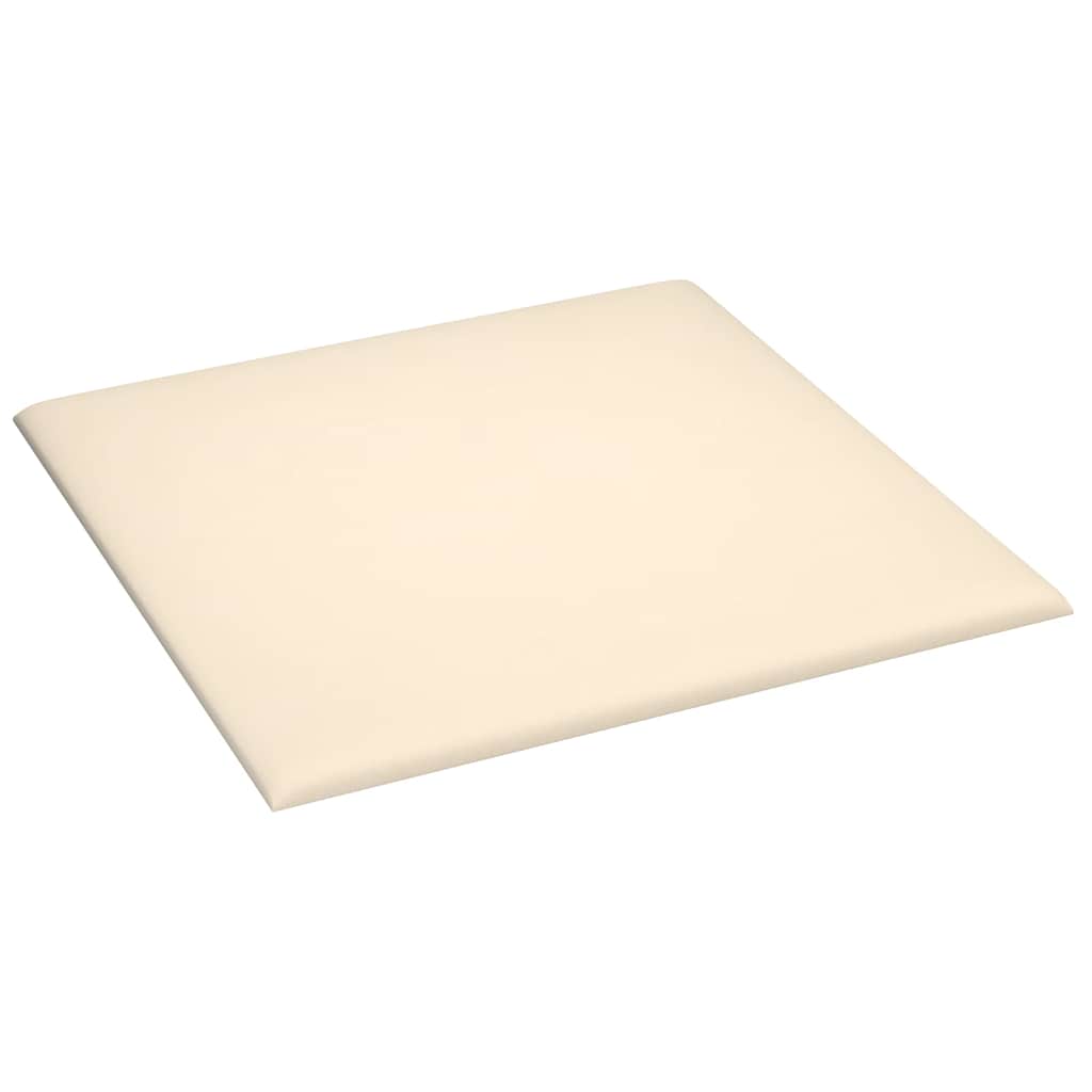 Wandpaneele 12 Stk. Creme 30x30 cm Samt 1,08 m²