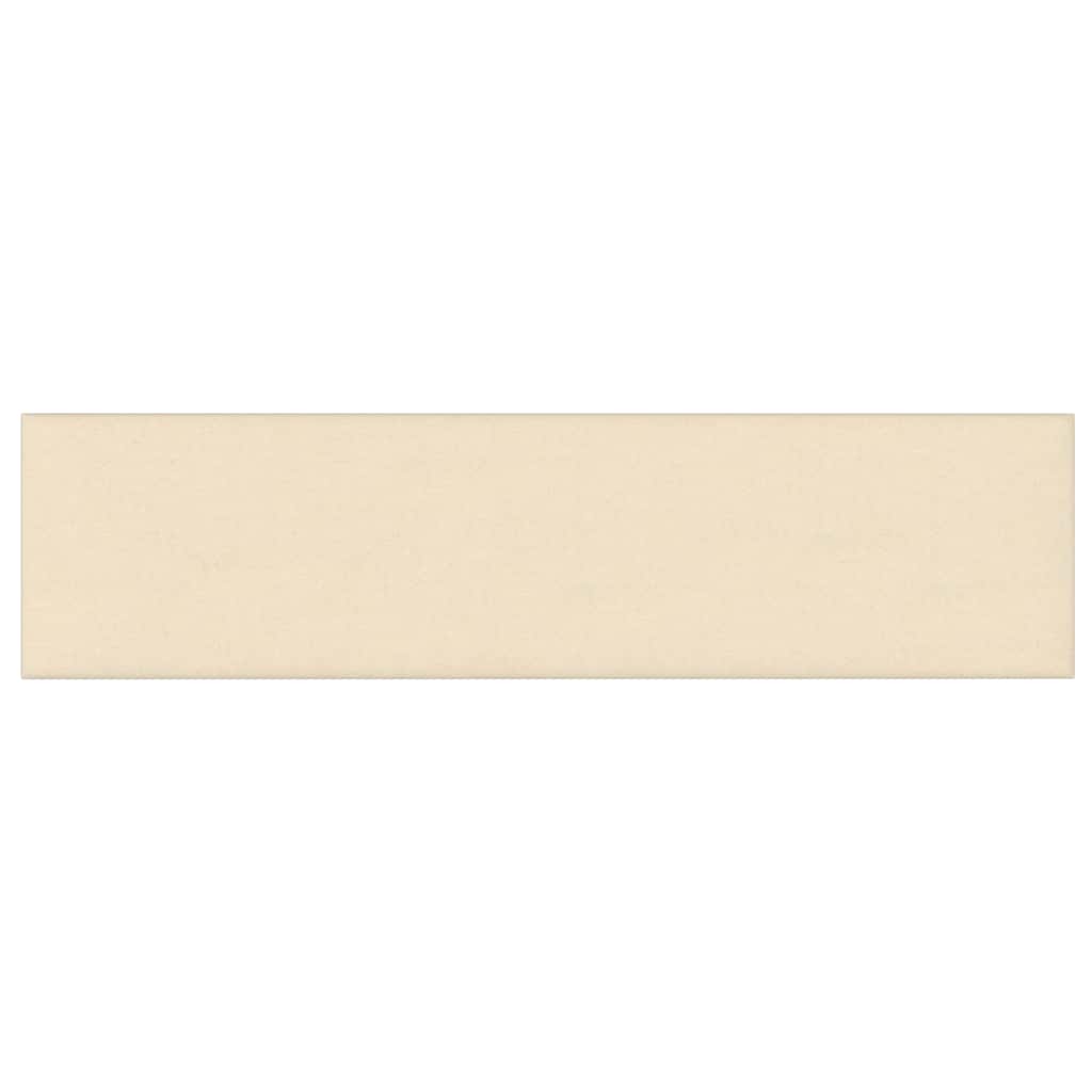 Wandpaneele 12 Stk. Creme 60x15 cm Stoff 1,08 m²