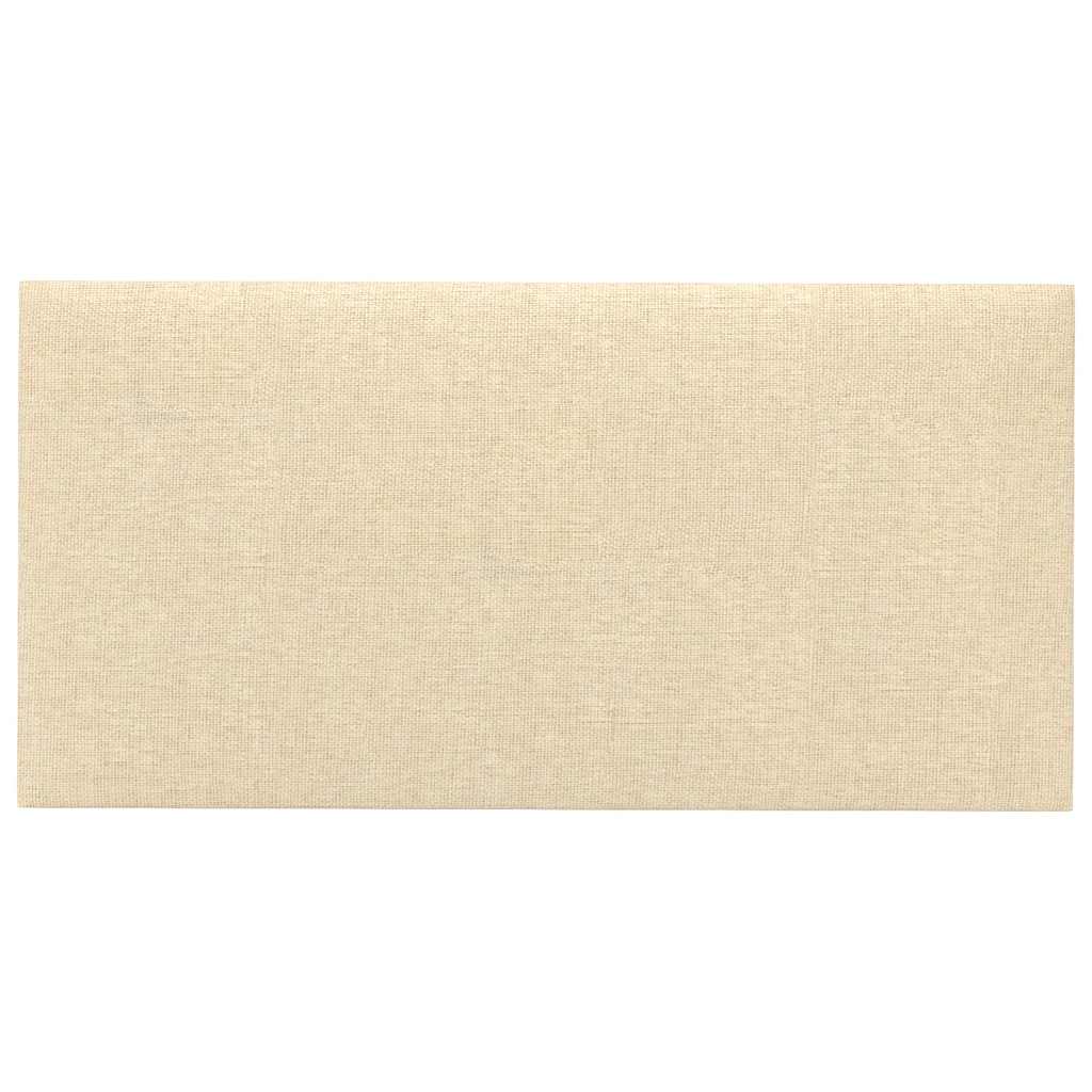 Wandpaneele 12 Stk. Creme 60x30 cm Stoff 2,16 m²