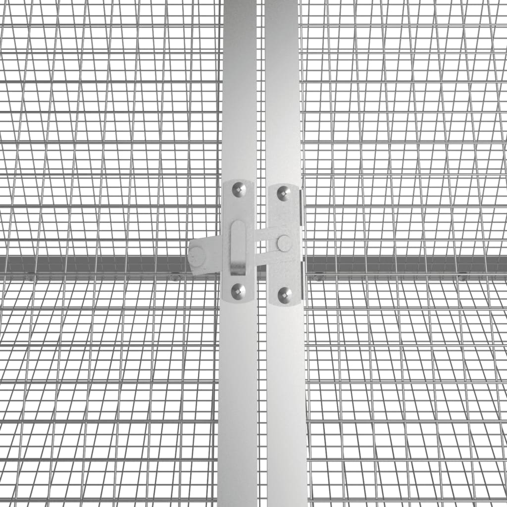 Kaninchenkäfig Anthrazit 504,5x80,5x71 cm Verzinkter Stahl