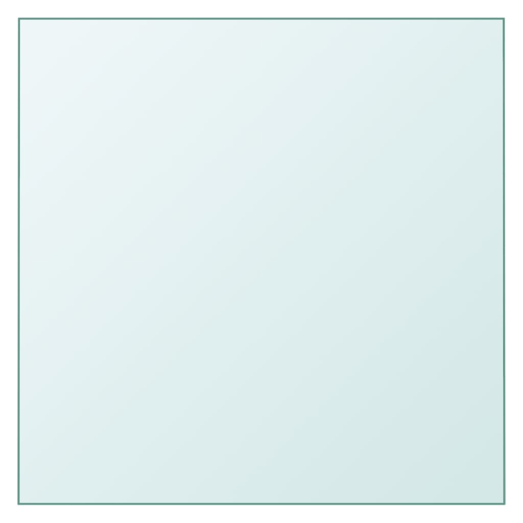 Tischplatte Transparent 30x30 cm Hartglas