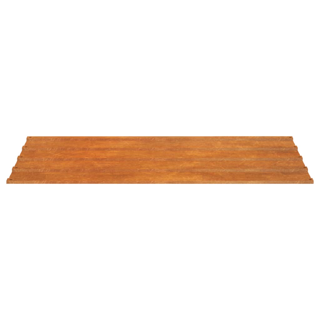 Dachplatten 12 Stk. Rostig 80x44 cm Cortenstahl