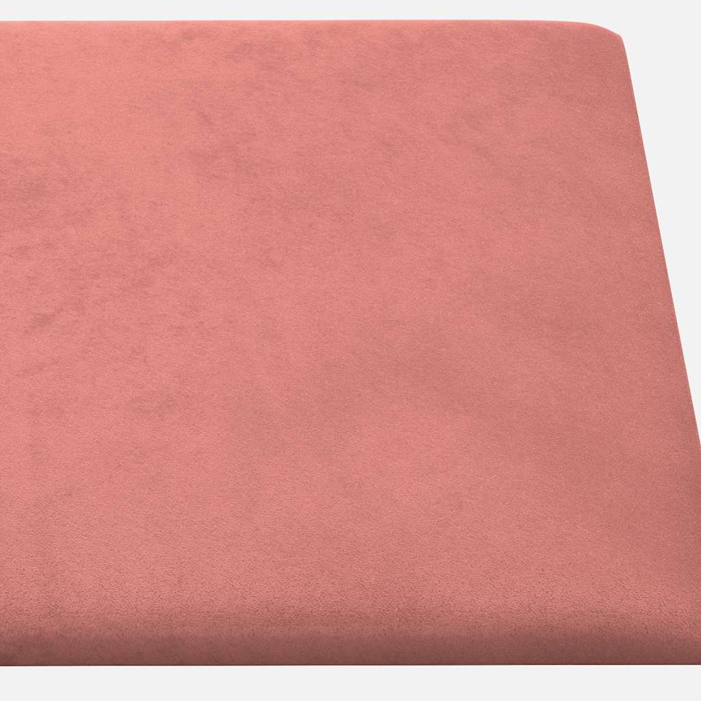 Wandpaneele 12 Stk. Rosa 60x30 cm Samt 2,16 m²