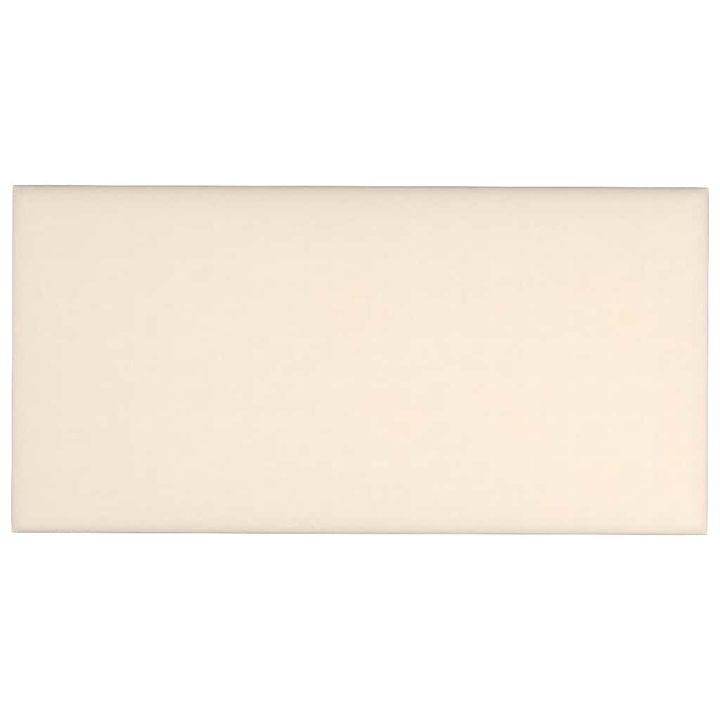 Wandpaneele 12 Stk. Creme 60x30 cm Samt 2,16 m²