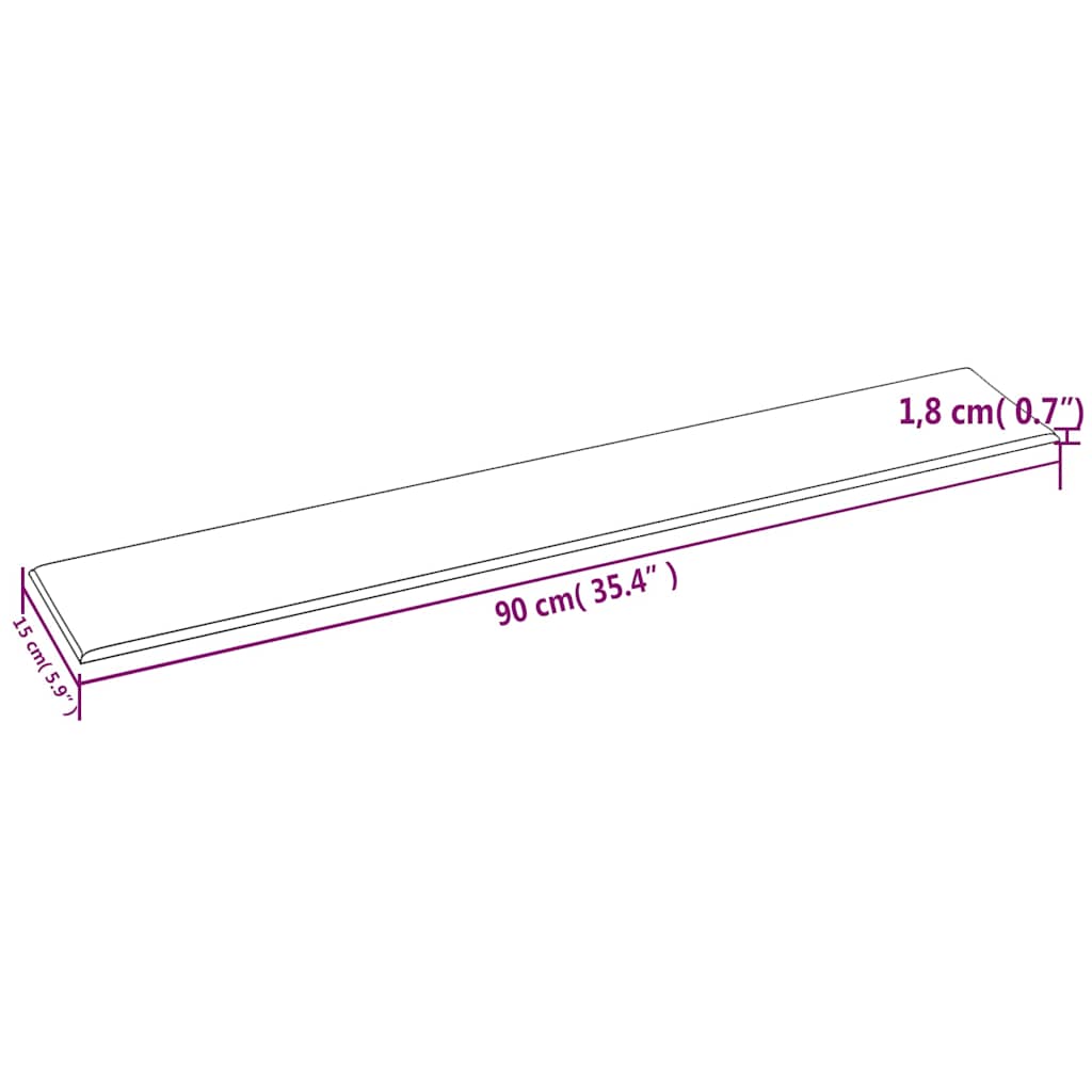 Wandpaneele 12 Stk. Blau 90x15 cm Samt 1,62 m²