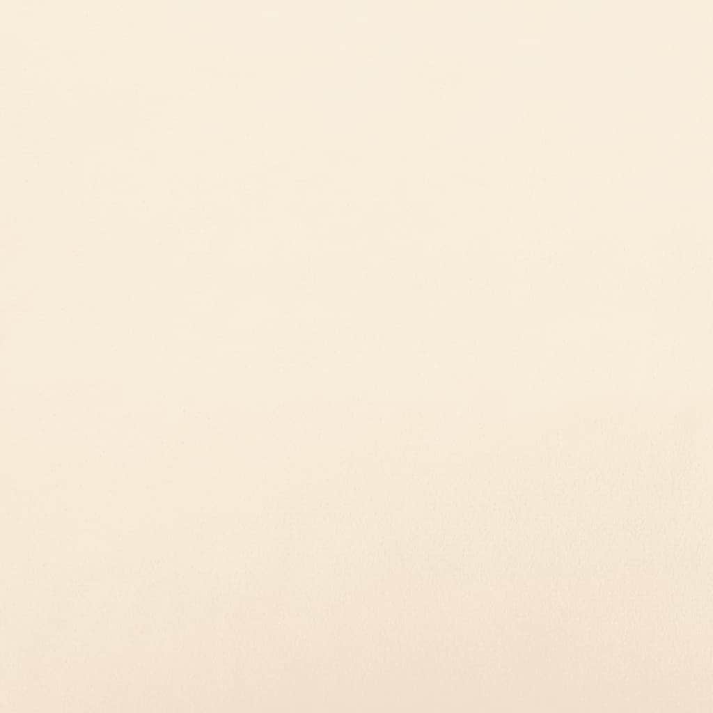 Wandpaneele 12 Stk. Creme 90x15 cm Samt 1,62 m²
