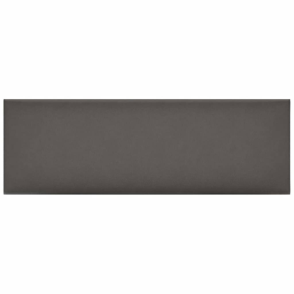Wandpaneele 12 Stk. Grau 90x30 cm Kunstleder 3,24 m²