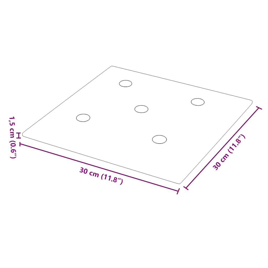 Wandpaneele 12 Stk. Schwarz 30x30 cm Kunstleder 1,08 m²