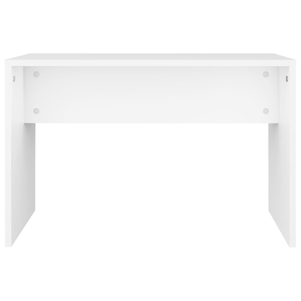 Vanity Stool White 70x35x45 cm Wood Material