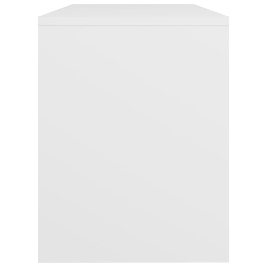 Vanity Stool White 70x35x45 cm Wood Material