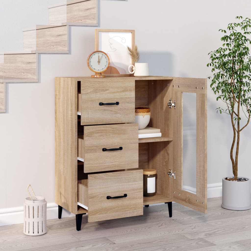 Sideboard Sonoma-Eiche 69,5x34x90 cm Holzwerkstoff