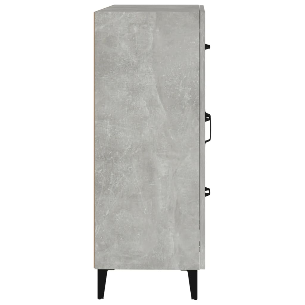 Sideboard Betongrau 69,5x34x90 cm Holzwerkstoff