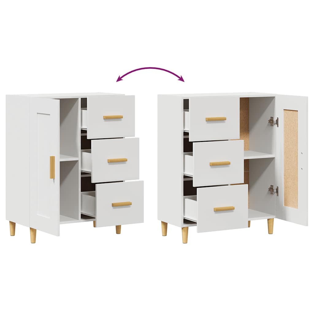 Sideboard Weiß 69,5x34x90 cm Holzwerkstoff