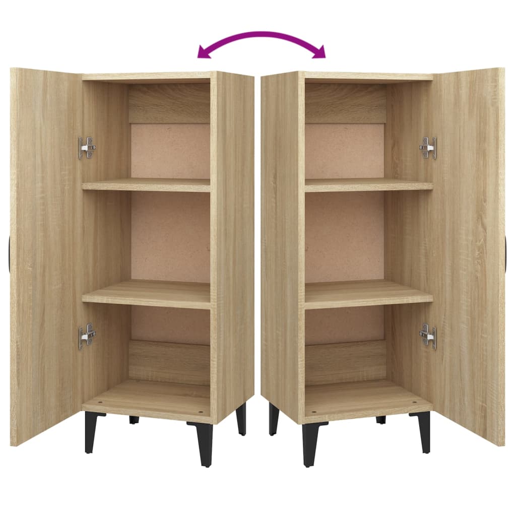 Sideboard Sonoma-Eiche 34,5x34x90 cm Holzwerkstoff