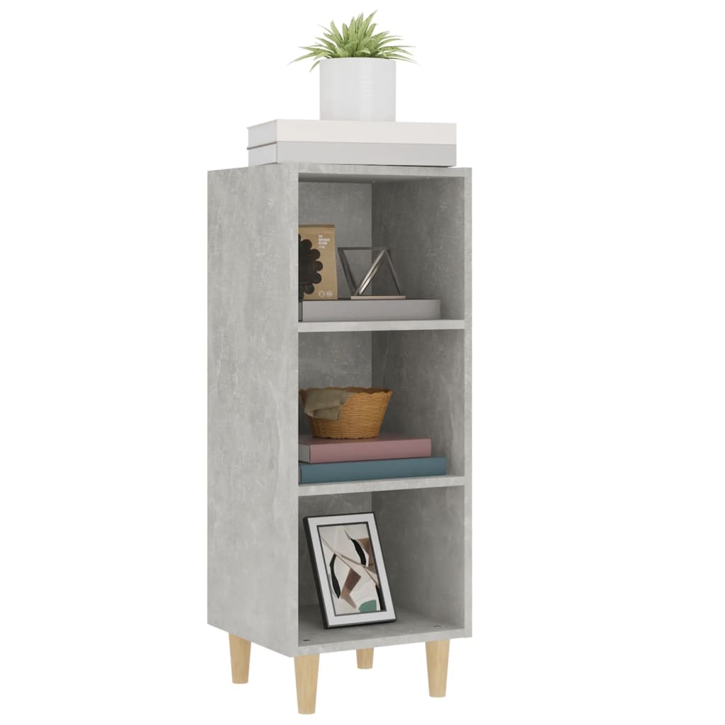 Sideboard Betongrau 34,5x32,5x90 cm Holzwerkstoff