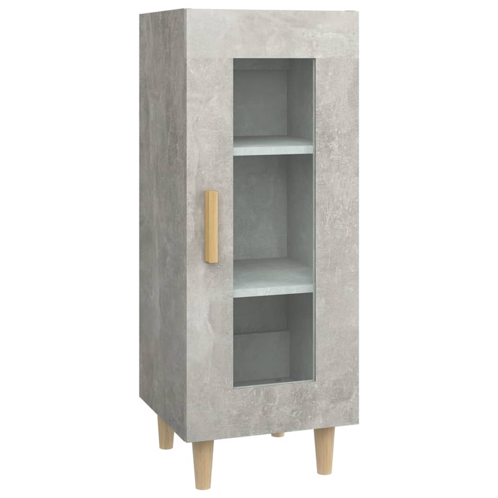 Sideboard Betongrau 34,5x34x90 cm Holzwerkstoff