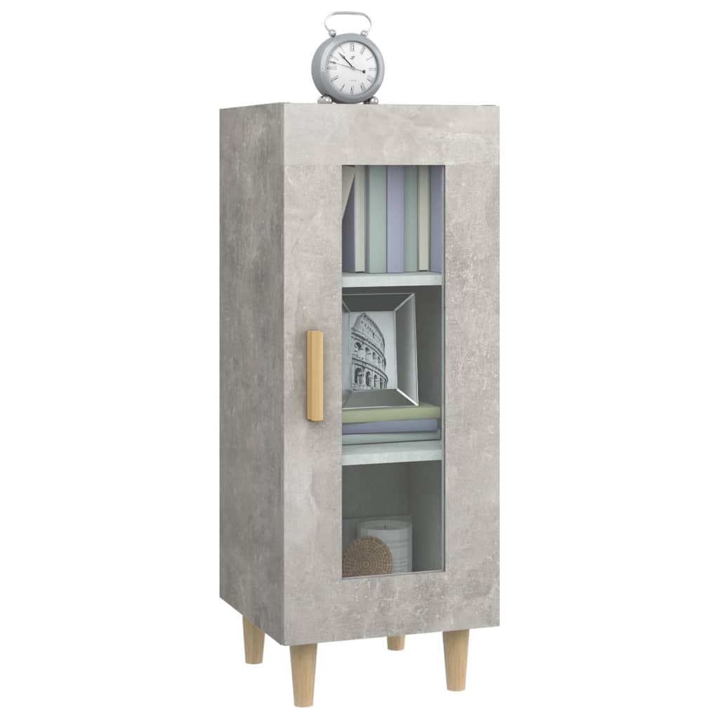 Sideboard Betongrau 34,5x34x90 cm Holzwerkstoff
