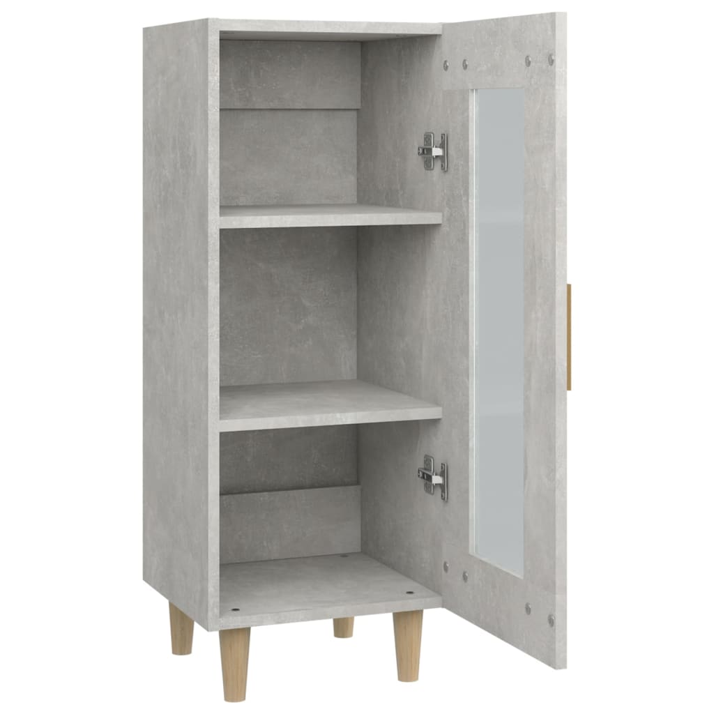 Sideboard Betongrau 34,5x34x90 cm Holzwerkstoff