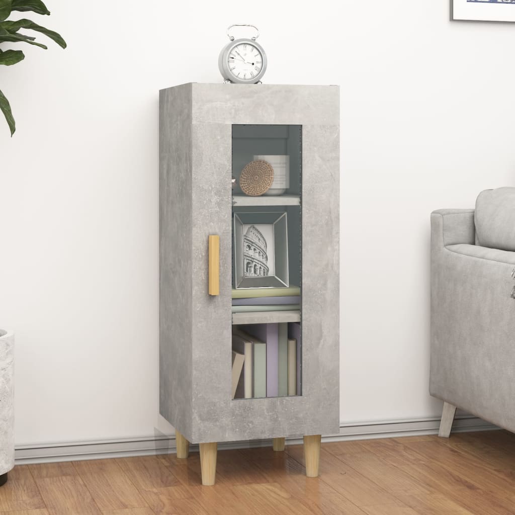 Sideboard Betongrau 34,5x34x90 cm Holzwerkstoff