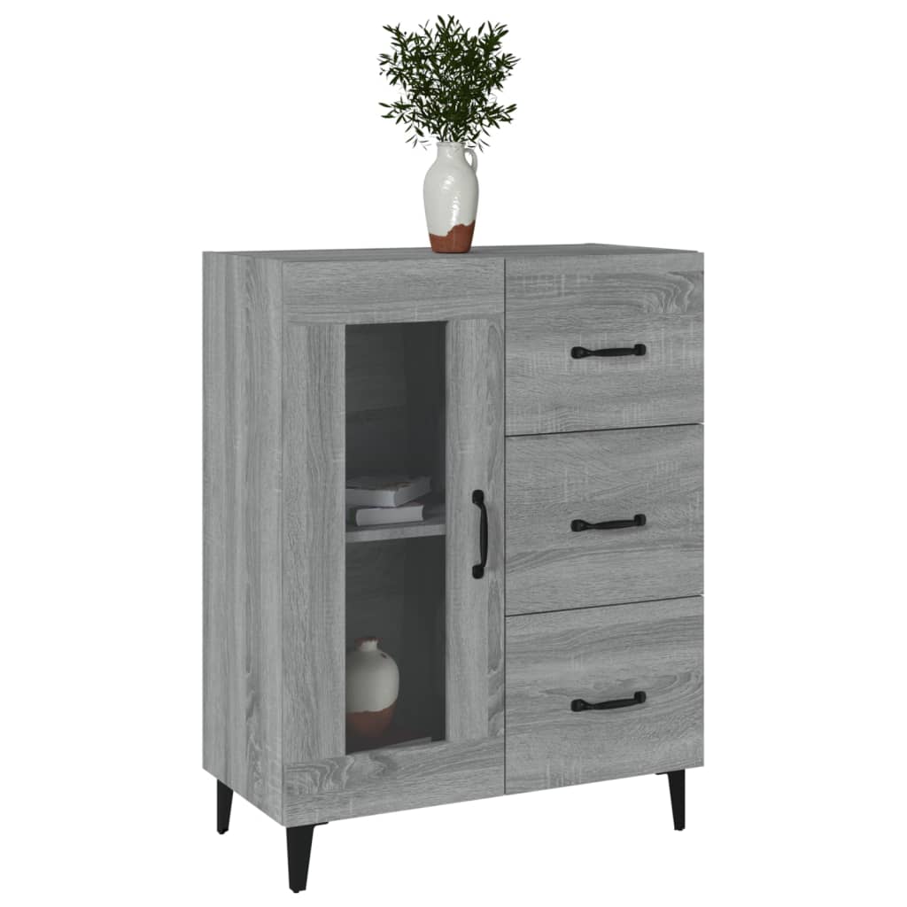 Sideboard Grau Sonoma 69,5x34x90 cm Holzwerkstoff