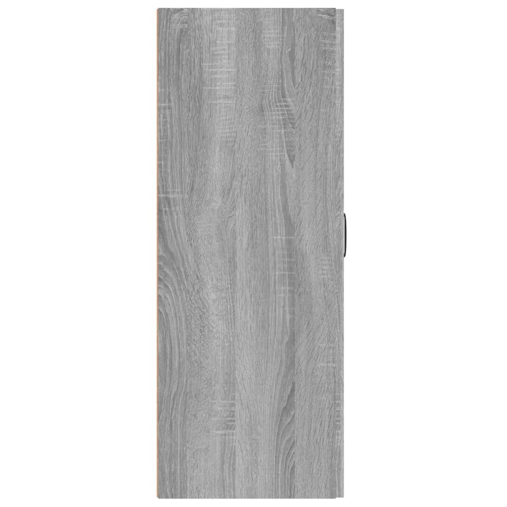 Wall Cabinet Sonoma Oak 69.5x34x90 cm Wood Material