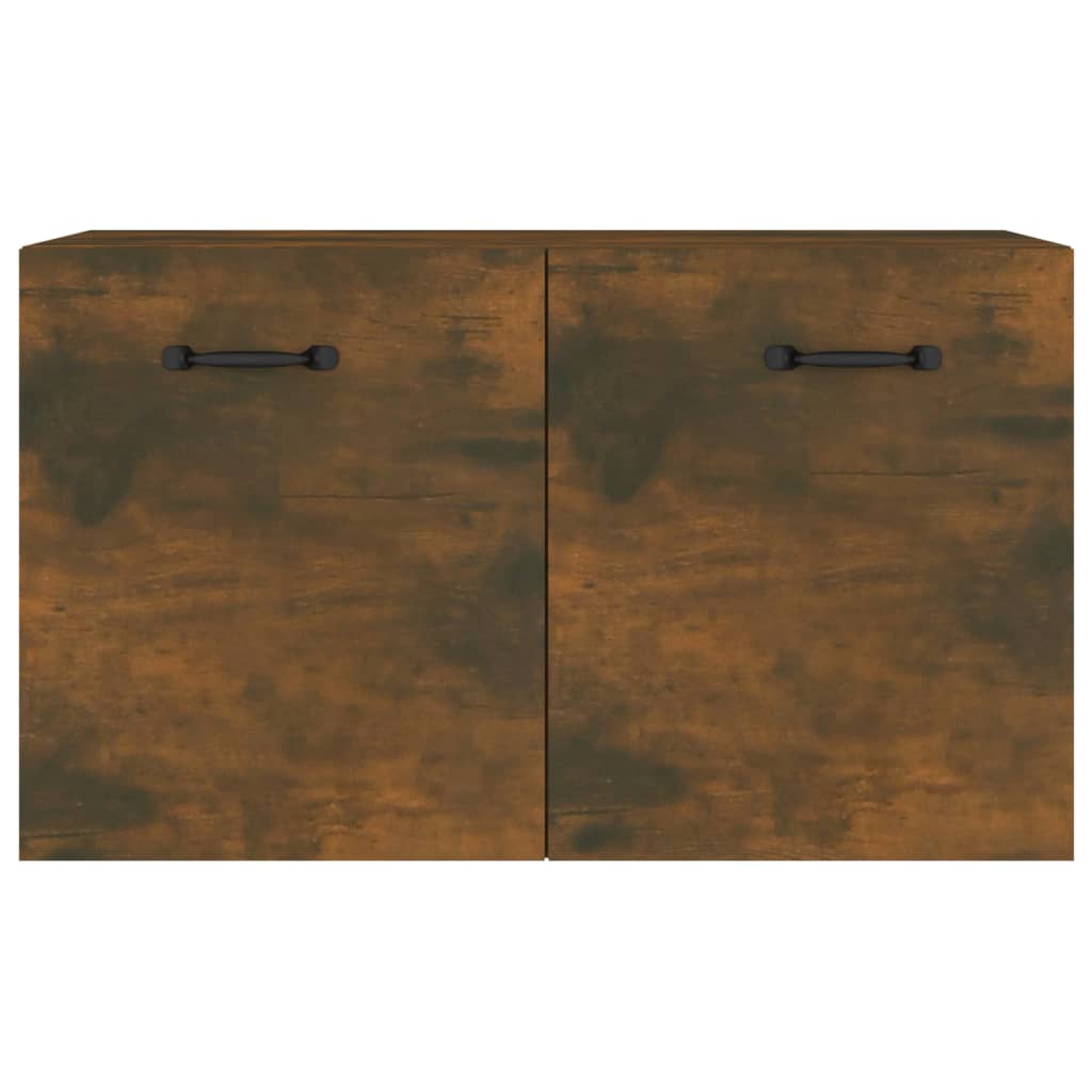 Wall Cabinet Smoked Oak 60x36.5x35 cm Wood Material
