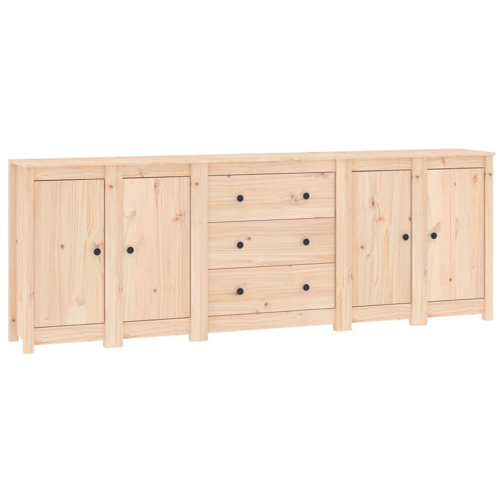 Sideboard 230x35x80 cm Massivholz Kiefer