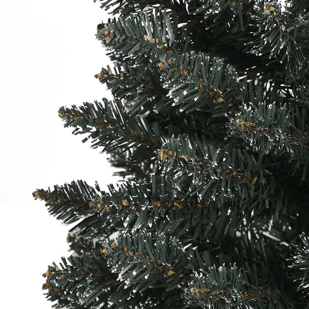 Künstlicher Weihnachtsbaum mit Ständer Schlank Grün 120 cm PVC