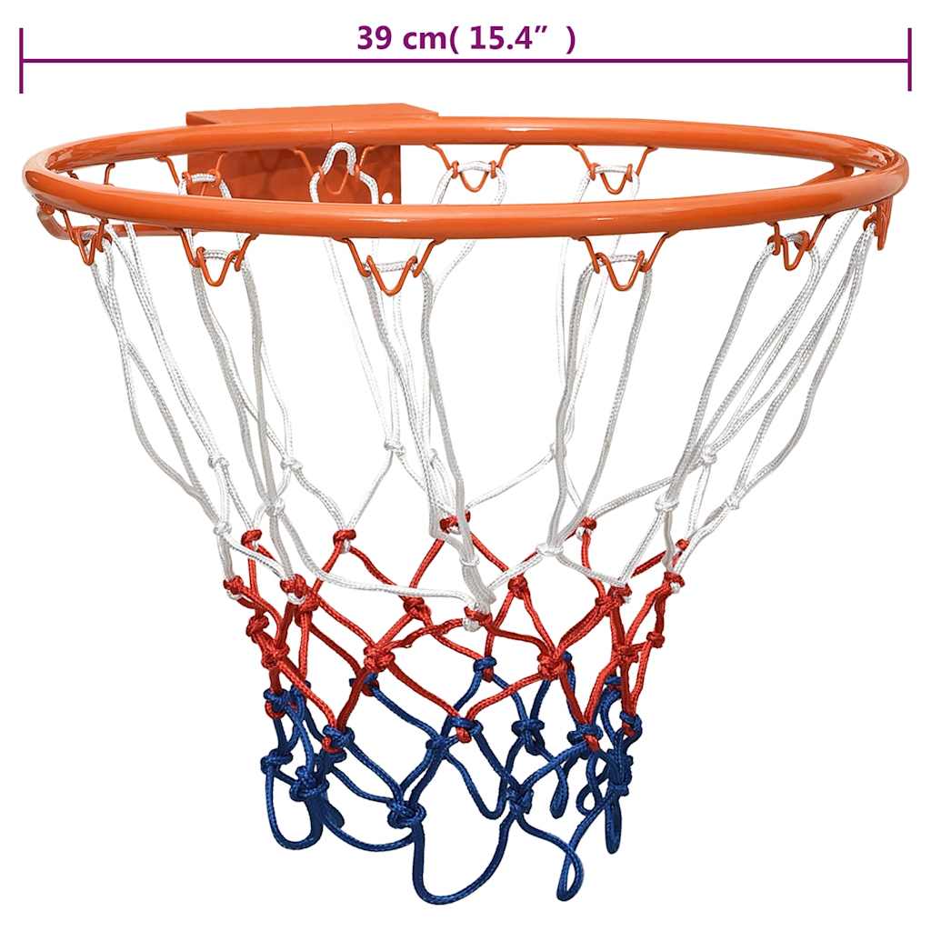Basketball ring orange 39 cm steel
