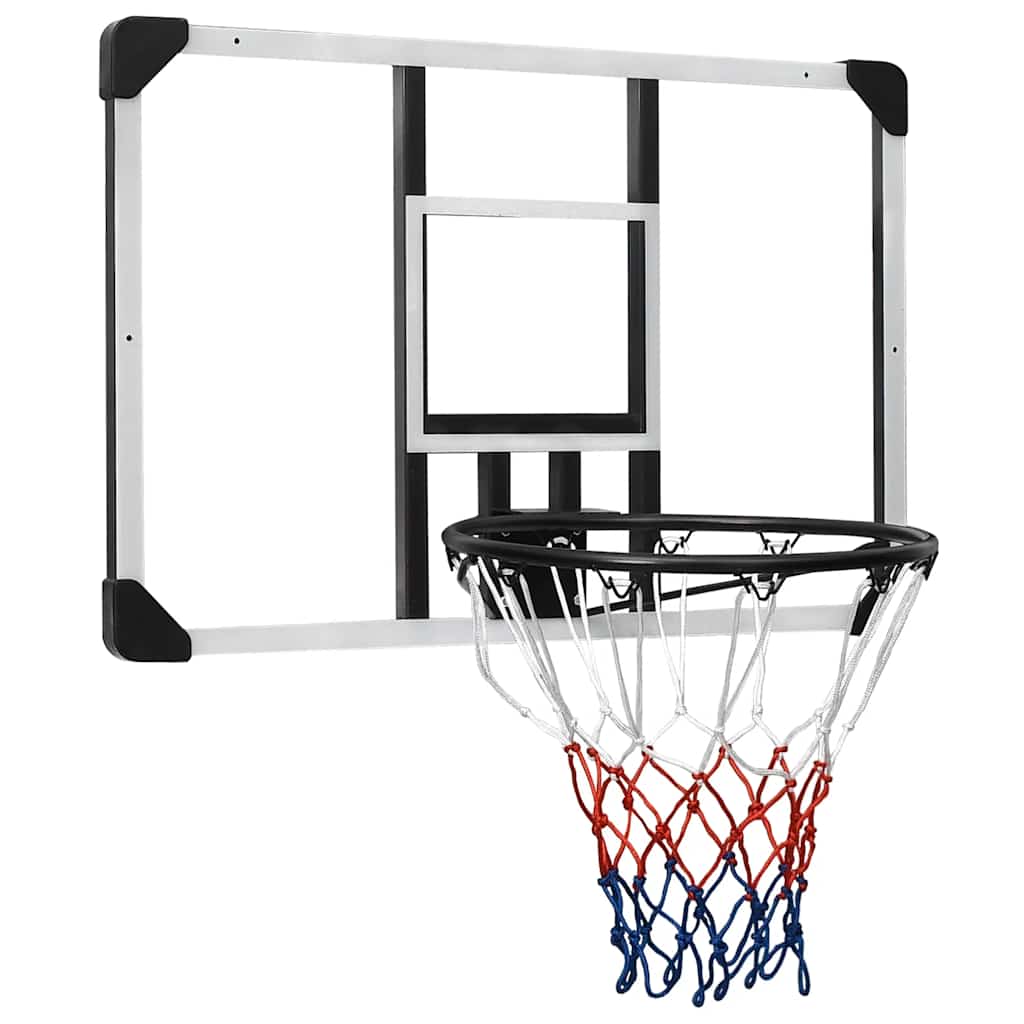 Basketball Hoop Transparent 90x60x2.5 cm Polycarbonate