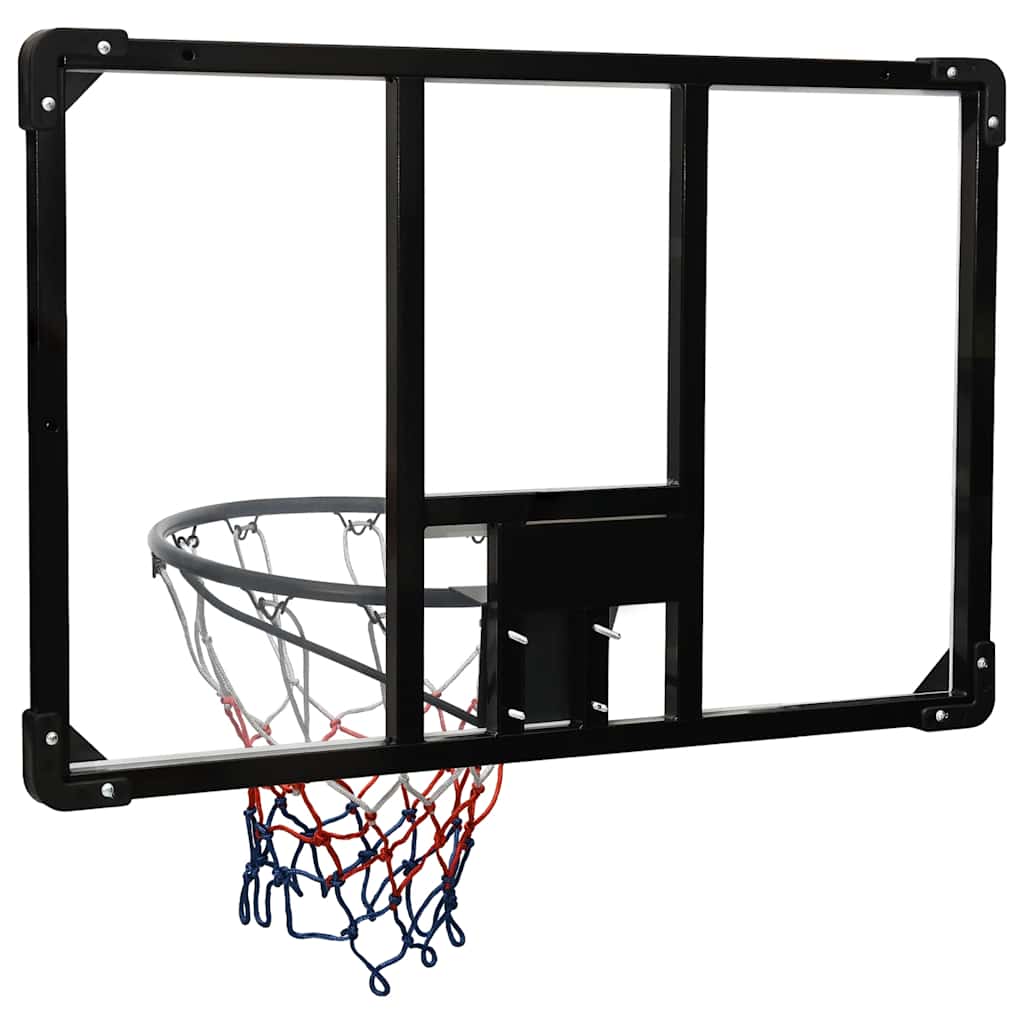 Basketball Hoop Transparent 90x60x2.5 cm Polycarbonate