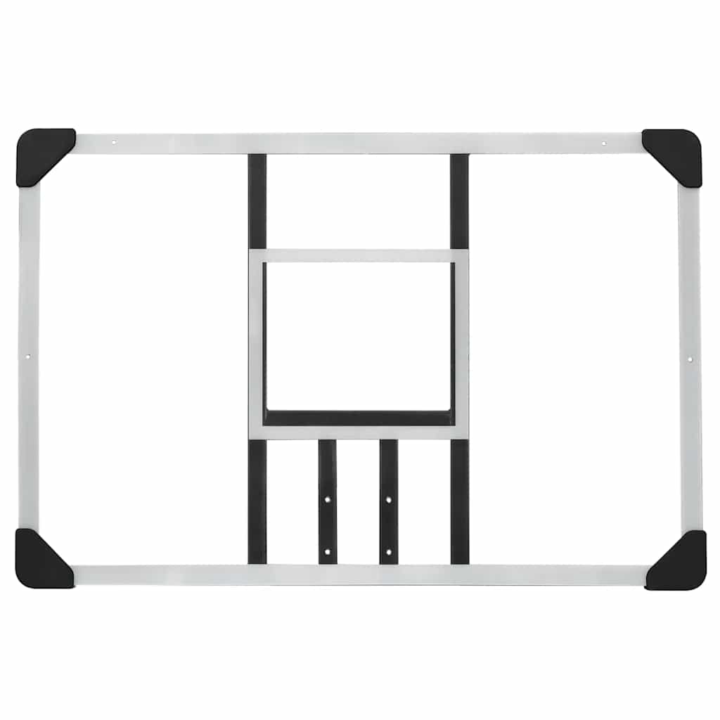 Basketball Hoop Transparent 90x60x2.5 cm Polycarbonate